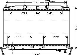 Ava Quality Cooling HY 2188 - Radiator, mühərrikin soyudulması furqanavto.az