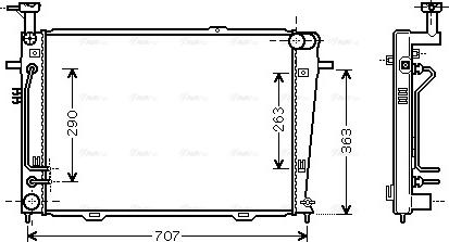 Ava Quality Cooling HY 2130 - Radiator, mühərrikin soyudulması furqanavto.az