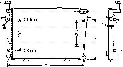 Ava Quality Cooling HY 2127 - Radiator, mühərrikin soyudulması furqanavto.az