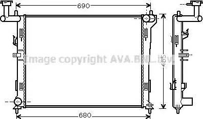 Ava Quality Cooling HY 2179 - Radiator, mühərrikin soyudulması furqanavto.az