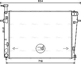 Ava Quality Cooling HY2387 - Radiator, mühərrikin soyudulması furqanavto.az