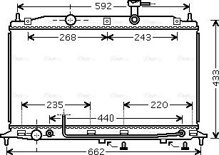 Ava Quality Cooling HY2252 - Radiator, mühərrikin soyudulması furqanavto.az
