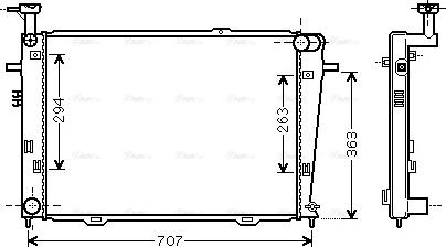 Ava Quality Cooling HY 2210 - Radiator, mühərrikin soyudulması furqanavto.az