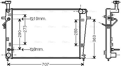 Ava Quality Cooling HY 2211 - Radiator, mühərrikin soyudulması furqanavto.az