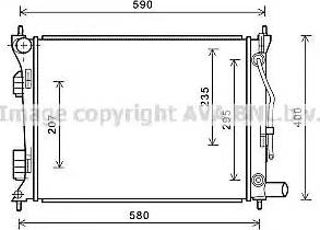 Ava Quality Cooling HY2276 - Radiator, mühərrikin soyudulması furqanavto.az