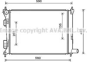 Ava Quality Cooling HY2277 - Radiator, mühərrikin soyudulması furqanavto.az