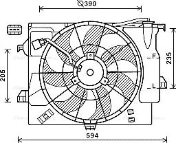 Ava Quality Cooling HY7546 - Fen, radiator furqanavto.az