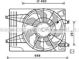 Ava Quality Cooling HY7540 - Fen, radiator furqanavto.az