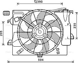 Ava Quality Cooling HY7541 - Fen, radiator furqanavto.az