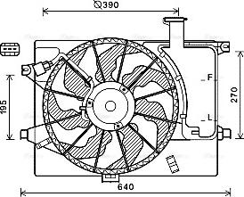 Ava Quality Cooling HY7567 - Fen, radiator furqanavto.az