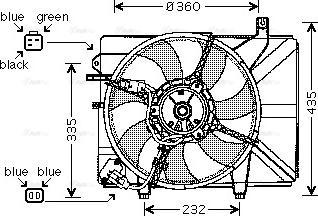 Ava Quality Cooling HY 7511 - Fen, radiator furqanavto.az