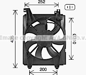 Ava Quality Cooling HY7580 - Fen, radiator furqanavto.az