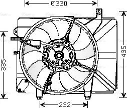 Ava Quality Cooling HY 7526 - Fen, radiator furqanavto.az