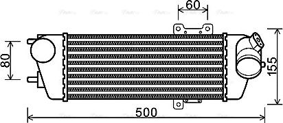 Ava Quality Cooling HYA4227 - Intercooler, şarj cihazı furqanavto.az