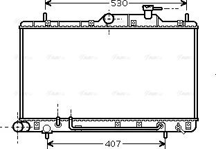 Ava Quality Cooling HYA2086 - Radiator, mühərrikin soyudulması furqanavto.az