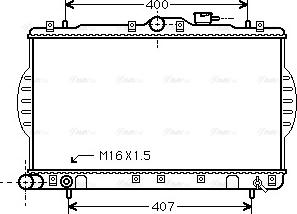 Ava Quality Cooling HYA2088 - Radiator, mühərrikin soyudulması furqanavto.az