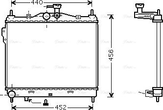 Ava Quality Cooling HYA2101 - Radiator, mühərrikin soyudulması furqanavto.az