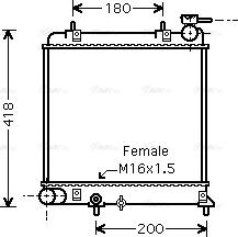 Ava Quality Cooling HYA2129 - Radiator, mühərrikin soyudulması furqanavto.az