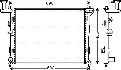 Ava Quality Cooling HYA2179 - Radiator, mühərrikin soyudulması furqanavto.az