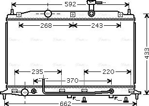 Ava Quality Cooling HYA2177 - Radiator, mühərrikin soyudulması furqanavto.az