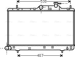 Ava Quality Cooling HYA2307 - Radiator, mühərrikin soyudulması furqanavto.az