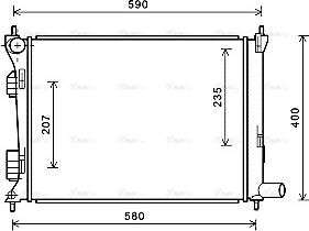 Ava Quality Cooling HYA2277 - Radiator, mühərrikin soyudulması furqanavto.az