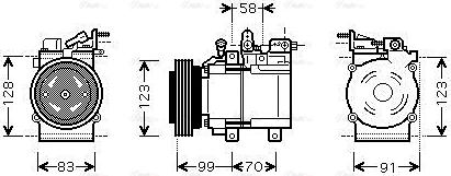 Ava Quality Cooling HYAK197 - Kompressor, kondisioner furqanavto.az