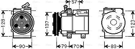 Ava Quality Cooling HYAK139 - Kompressor, kondisioner furqanavto.az