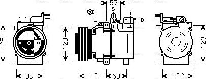 Ava Quality Cooling HY K123 - Kompressor, kondisioner furqanavto.az