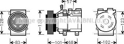 Ava Quality Cooling HYAK324 - Kompressor, kondisioner furqanavto.az