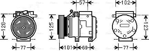 Ava Quality Cooling HYAK208 - Kompressor, kondisioner furqanavto.az