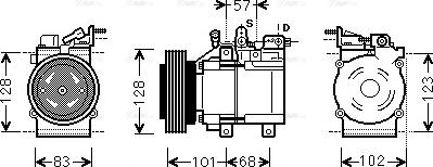 Ava Quality Cooling HYK324 - Kompressor, kondisioner furqanavto.az