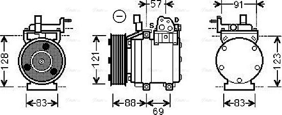 Ava Quality Cooling HYK258 - Kompressor, kondisioner furqanavto.az