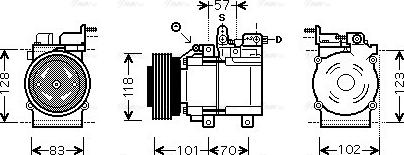 Ava Quality Cooling HY K209 - Kompressor, kondisioner furqanavto.az