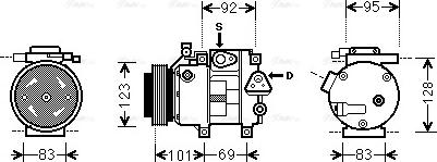 Ava Quality Cooling HY K214 - Kompressor, kondisioner furqanavto.az