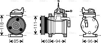 Ava Quality Cooling HY K217 - Kompressor, kondisioner furqanavto.az