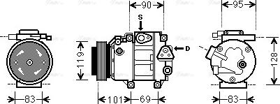 Ava Quality Cooling HY K237 - Kompressor, kondisioner furqanavto.az