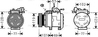 Ava Quality Cooling HY K222 - Kompressor, kondisioner furqanavto.az