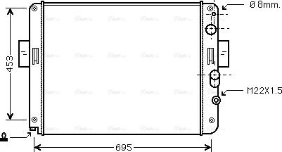 Ava Quality Cooling IV 2061 - Radiator, mühərrikin soyudulması furqanavto.az