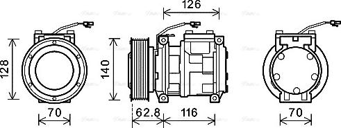 Ava Quality Cooling JDAK014 - Kompressor, kondisioner furqanavto.az