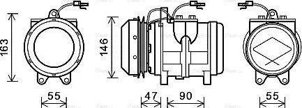 Ava Quality Cooling JDAK017 - Kompressor, kondisioner furqanavto.az