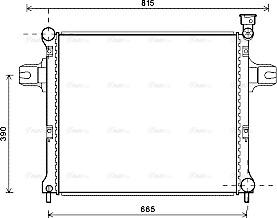 Ava Quality Cooling JE2058 - Radiator, mühərrikin soyudulması furqanavto.az