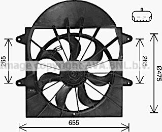 Ava Quality Cooling JE7085 - Fen, radiator furqanavto.az