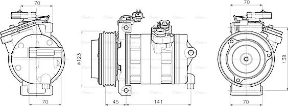 Ava Quality Cooling JEAK092 - Kompressor, kondisioner furqanavto.az