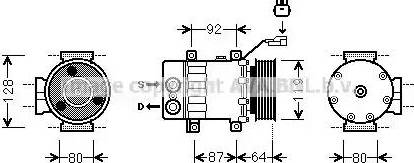 Ava Quality Cooling JE K047 - Kompressor, kondisioner furqanavto.az