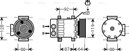 Ava Quality Cooling JEAK047 - Kompressor, kondisioner furqanavto.az