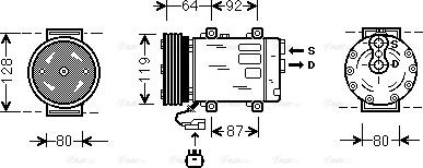 Ava Quality Cooling JE K029 - Kompressor, kondisioner furqanavto.az