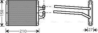 Ava Quality Cooling KA6067 - İstilik dəyişdiricisi, daxili isitmə furqanavto.az