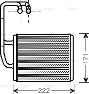 Ava Quality Cooling KA6076 - İstilik dəyişdiricisi, daxili isitmə www.furqanavto.az