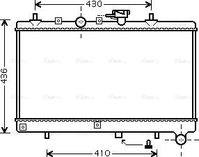 Ava Quality Cooling KA2054 - Radiator, mühərrikin soyudulması furqanavto.az